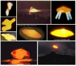 Materializácie UFO v rôznych fázach.