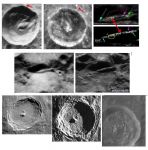 Rozdielne svetelne podmienky ukazuju rozne detaile na fotkach, a aj to ze jiste kratery jeden krat su na fotkach cerne, a na inych biele - tak ako to je na fotkach z Apollo 15 a Apollo 20