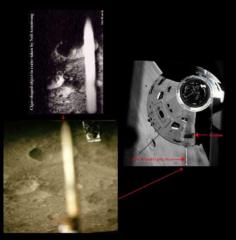 Niekdo z fotek na ktorych su casti obiektov NASA, skusa sa urobit fotky UFO ako cigara alebo taniere, a potom teto falzifikaty putuju po svete ako prave fotky ufo ktore vyplynuly z tajnych archivov. Niekdo pokusa sa umelo udrzat verstiu 